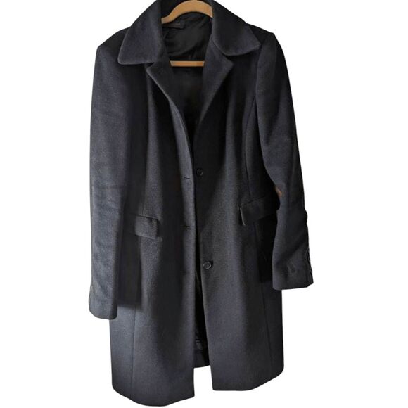 CALVIN KLEIN Wool/Cashmere Overcoat Size Medium - Picture 2 of 6
